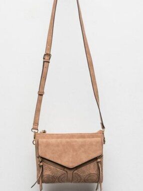 Violet Ray Leanna Perforated Crossbody Bag